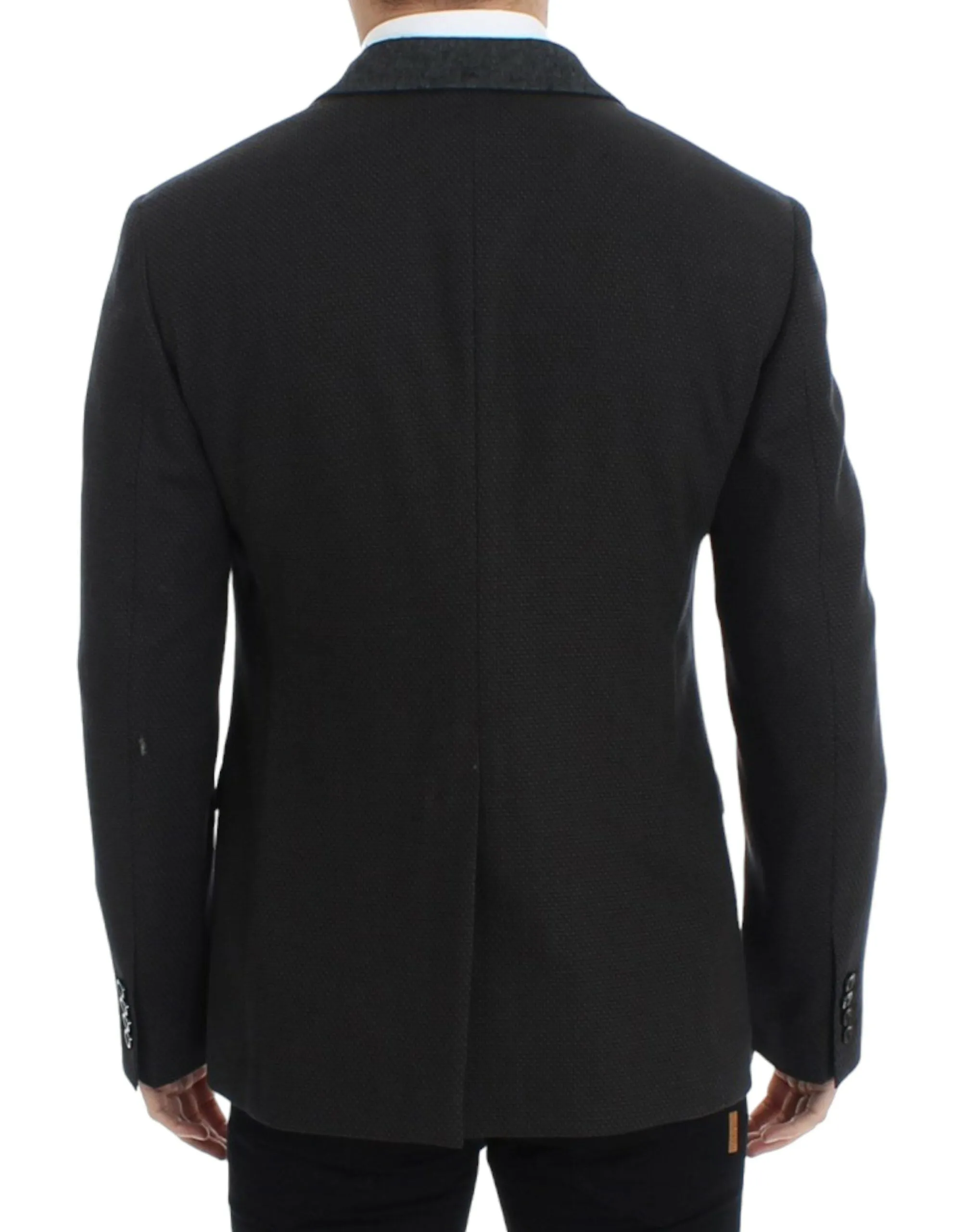 Elegant Slim Fit Double Breasted Blazer sold by Louxly product image thumbnail 3