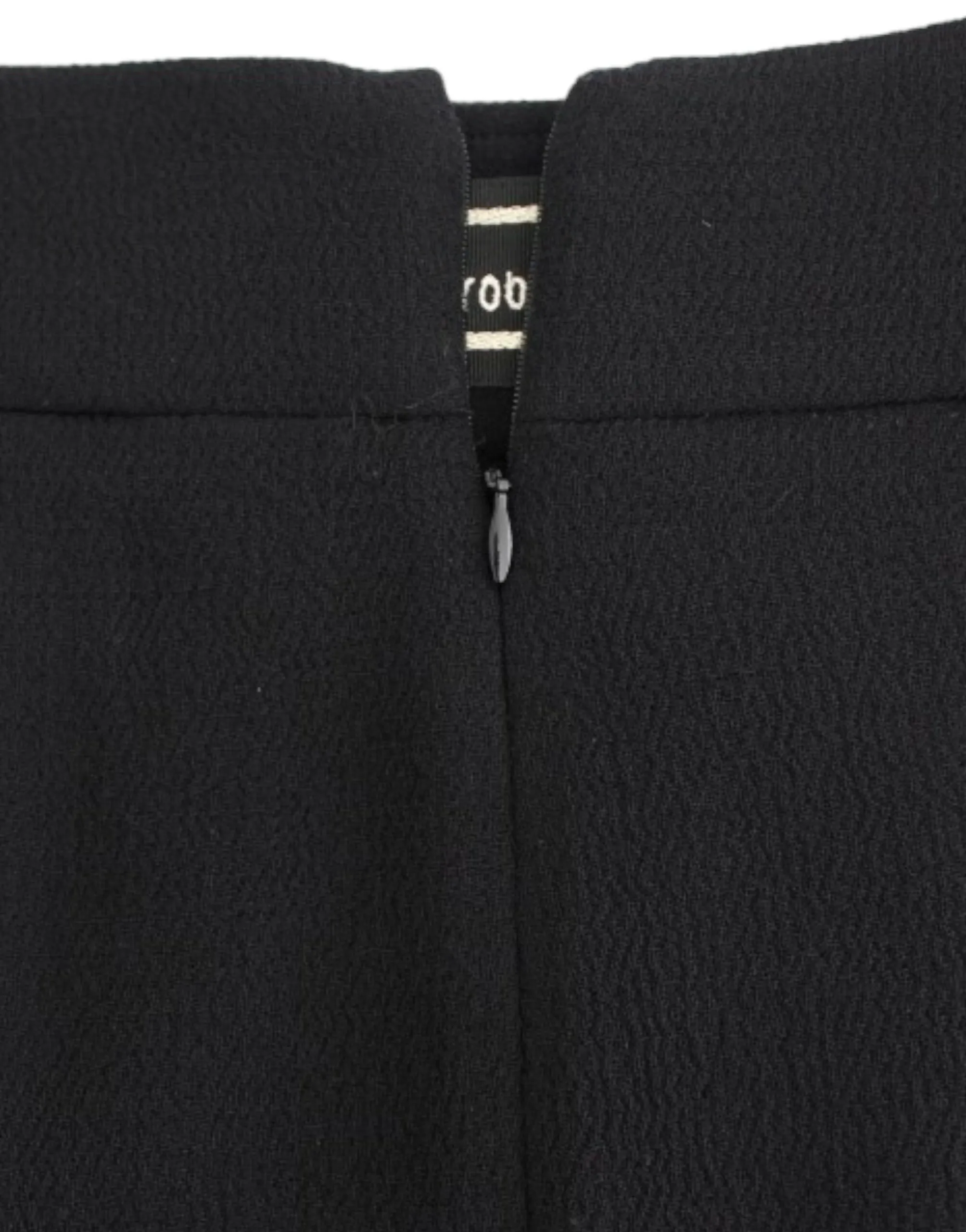 Elegant Black Wool Pencil Skirt sold by Louxly product image thumbnail 4