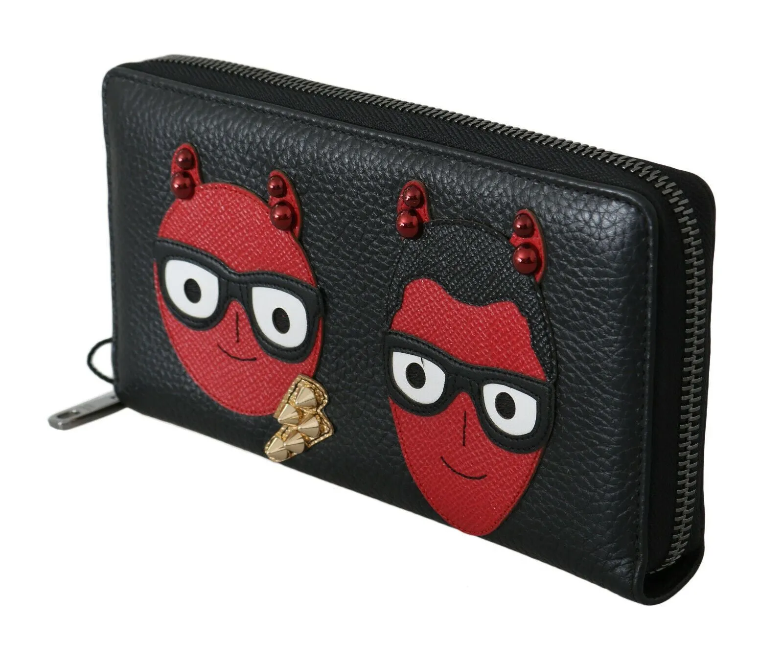 Chic Black and Red Leather Continental Wallet sold by Louxly product image thumbnail 2