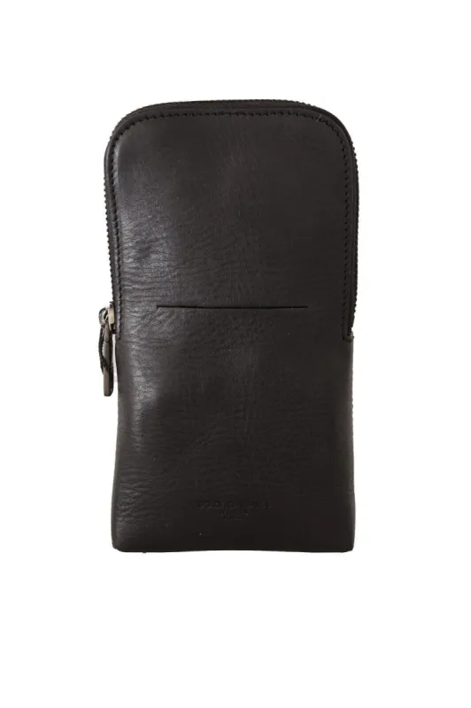 Elegant Black Leather Double-Strap Multi Kit sold by Louxly