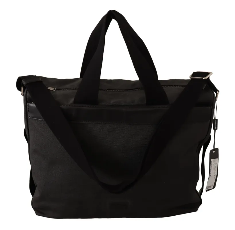 Elegant Men's Denim & Leather Messenger Bag sold by Louxly