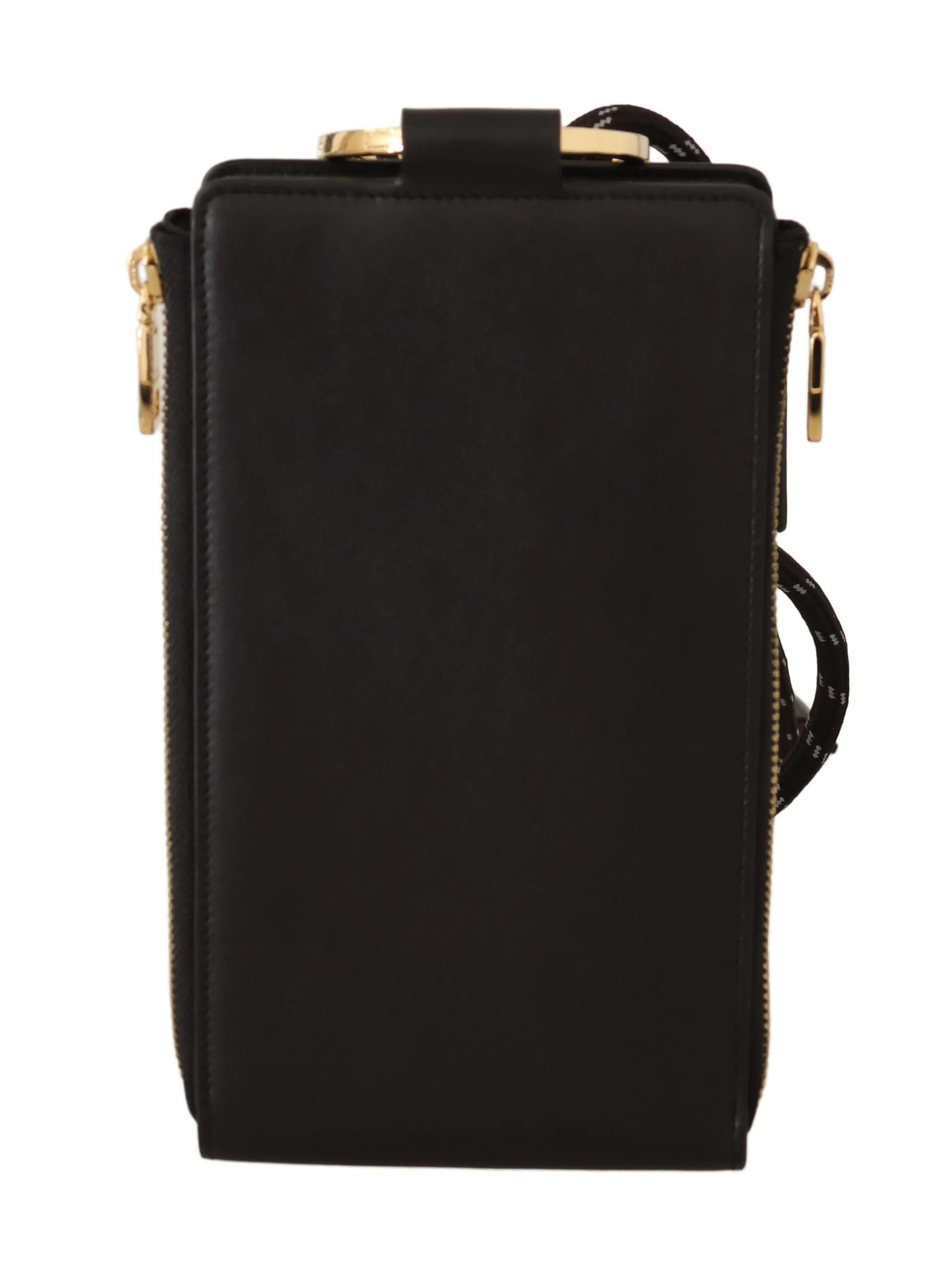 Elegant Black Leather Strapped Wallet sold by Louxly product image thumbnail 5