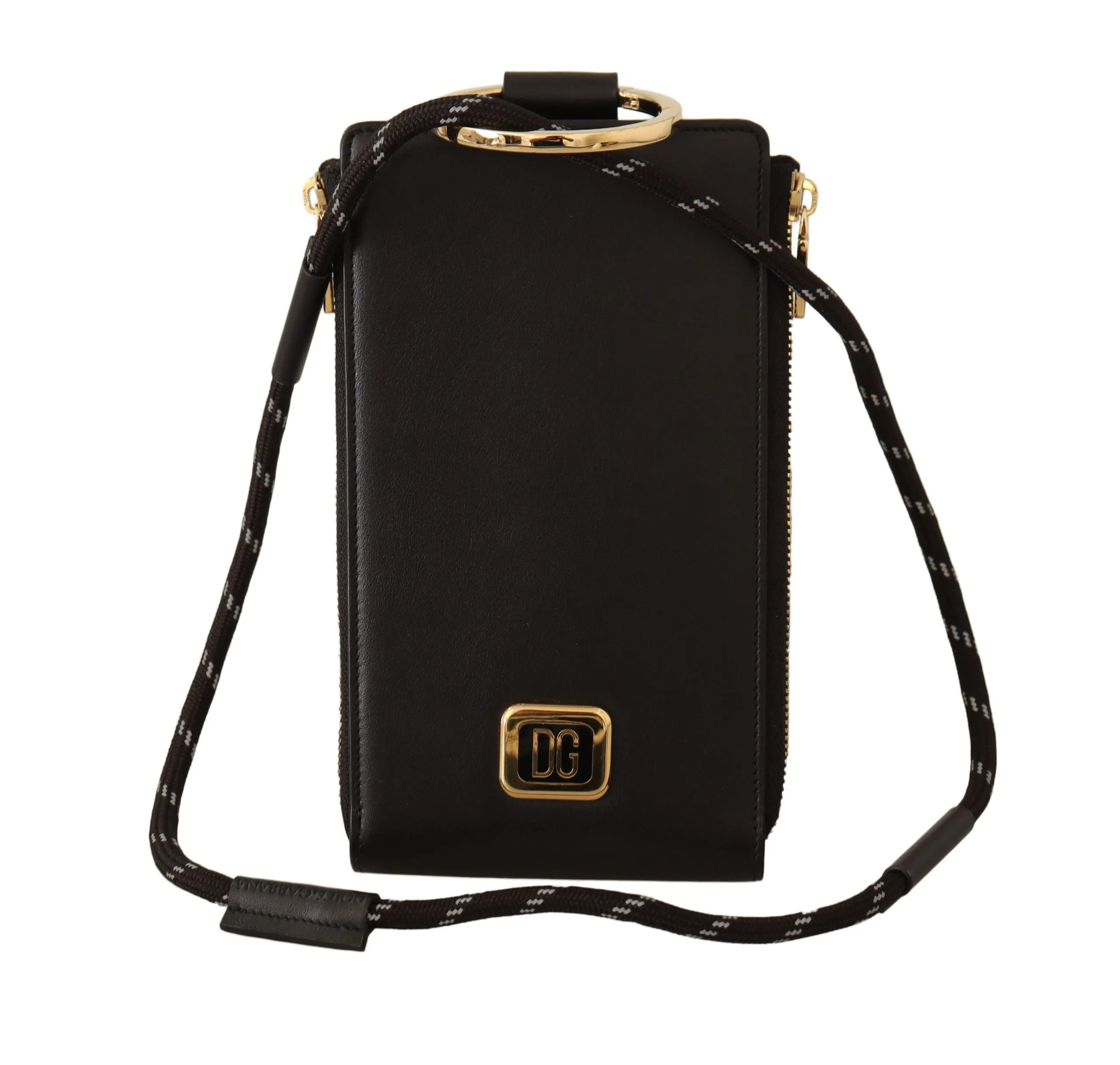 Elegant Black Leather Strapped Wallet sold by Louxly