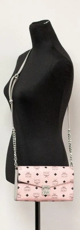 Medium Soft Pink Signature Diamond Logo Leather Clutch Crossbody Handbag sold by Louxly product image thumbnail 2