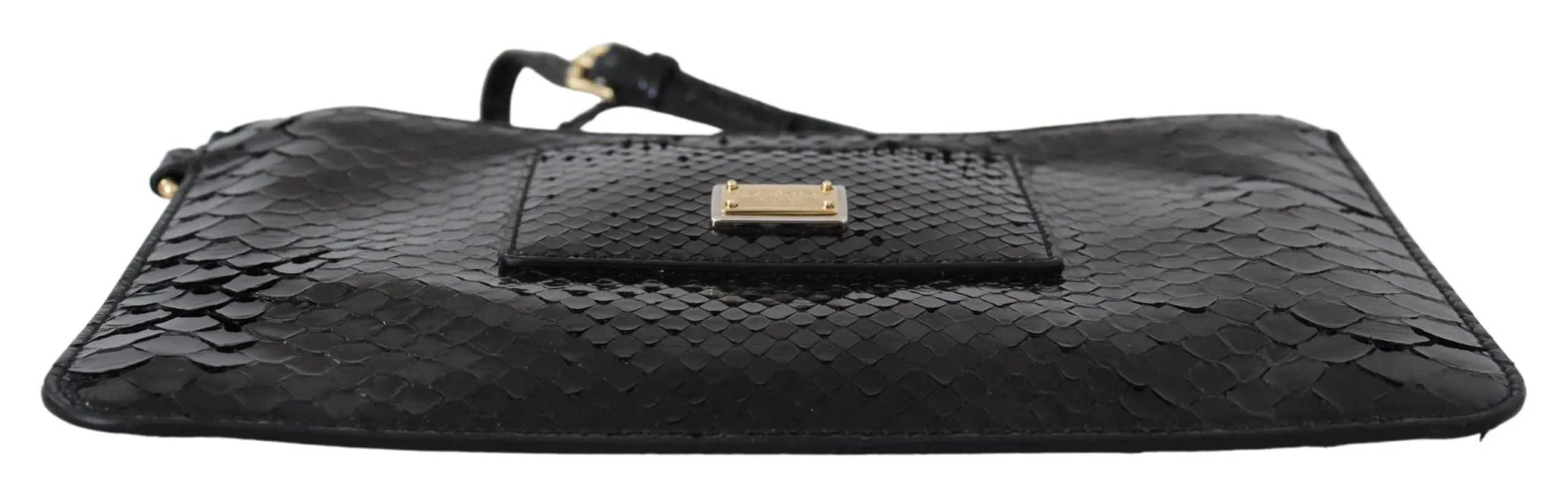 Exotic Leather Black Wristlet Wallet sold by Louxly product image thumbnail 3