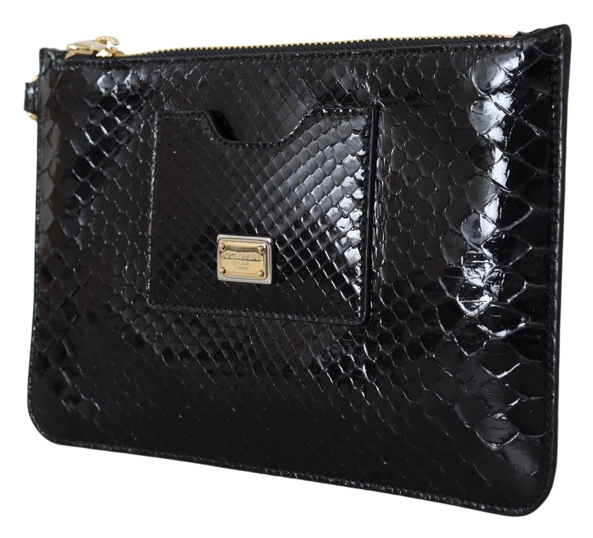 Exotic Leather Black Wristlet Wallet sold by Louxly product image thumbnail 2