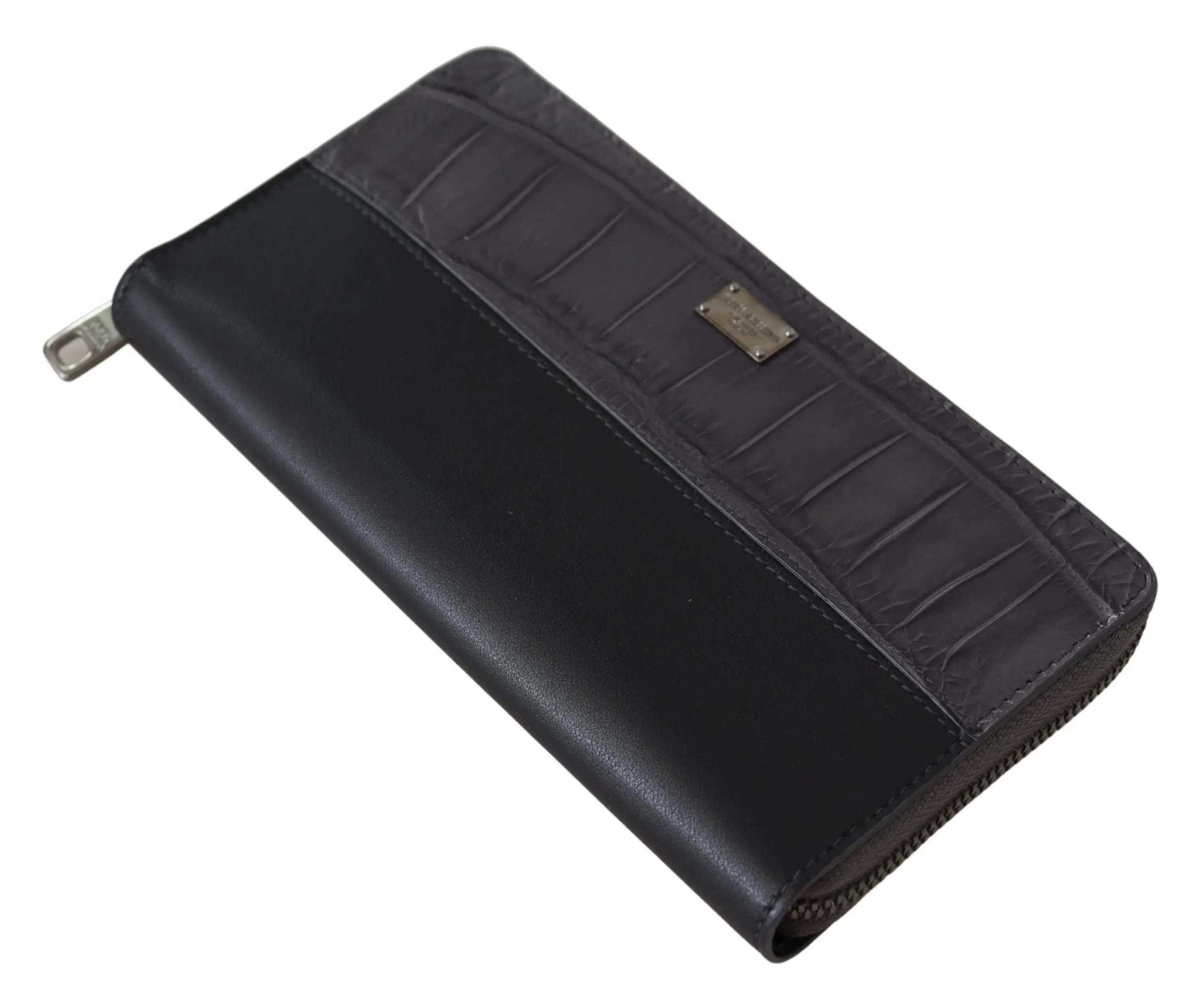 Elegant Textured Leather Zip-Around Wallet sold by Louxly product image thumbnail 5