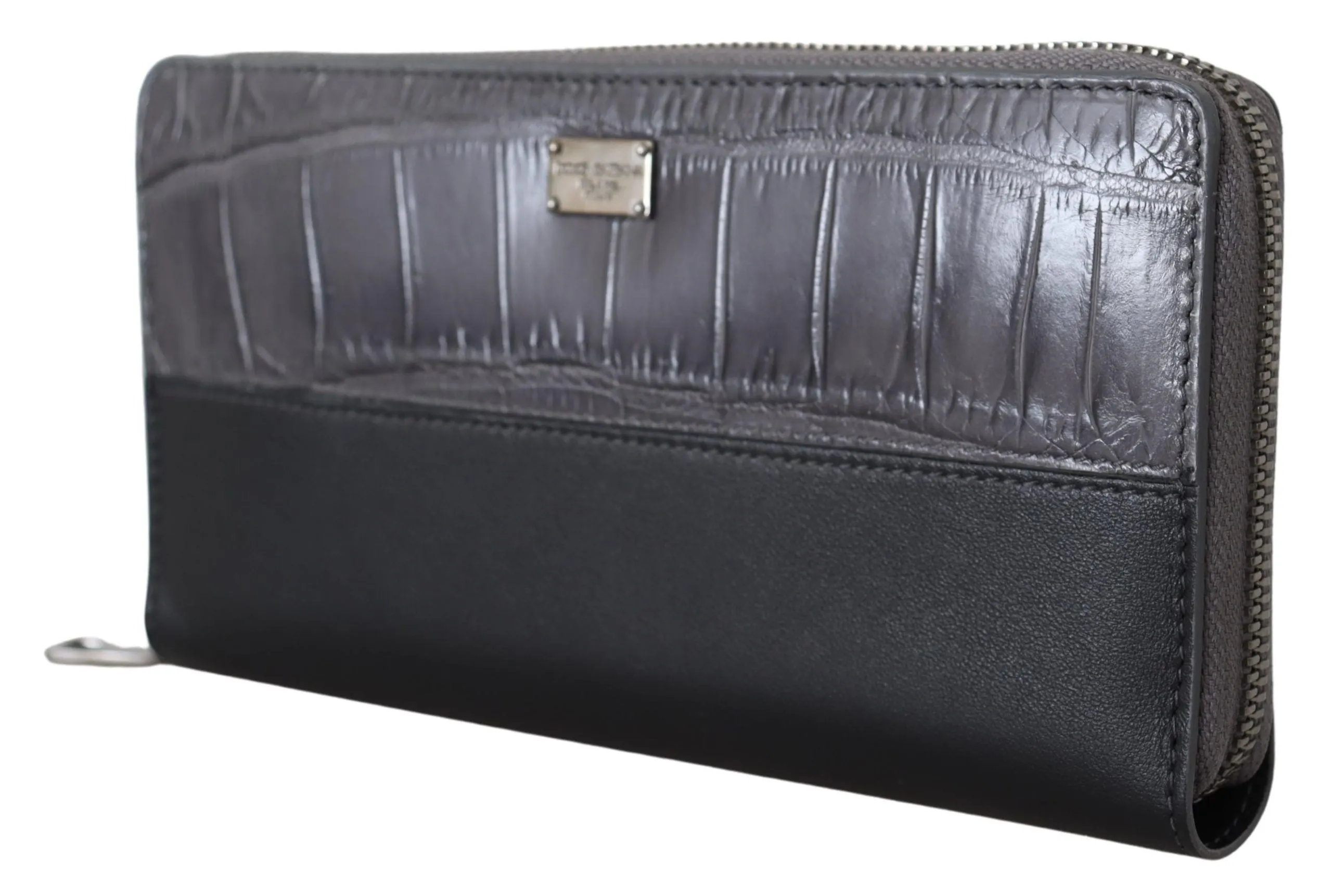 Elegant Textured Leather Zip-Around Wallet sold by Louxly product image thumbnail 2