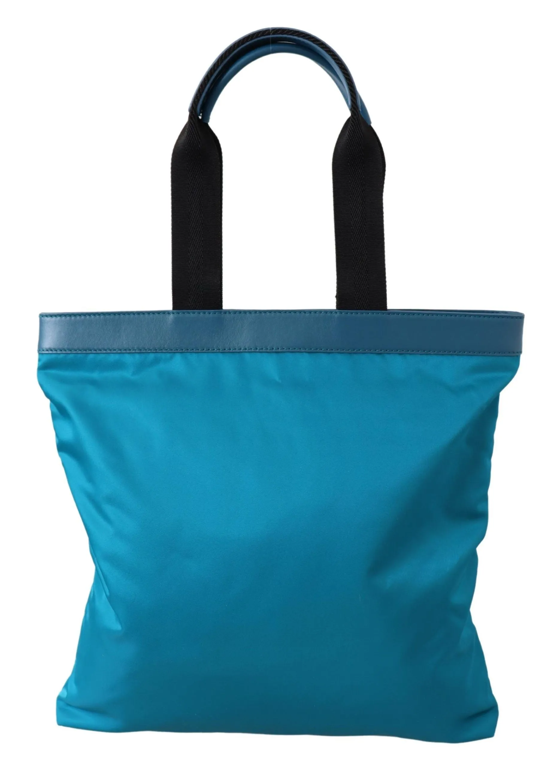 Sapphire Blue Nylon Tote Bag with Logo Detail sold by Louxly product image thumbnail 3