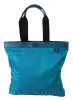 Sapphire Blue Nylon Tote Bag with Logo Detail sold by Louxly