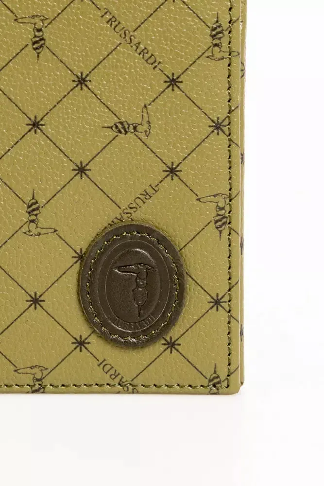 Elegant Green Crespo Leather Monogram Wallet sold by Louxly product image thumbnail 2