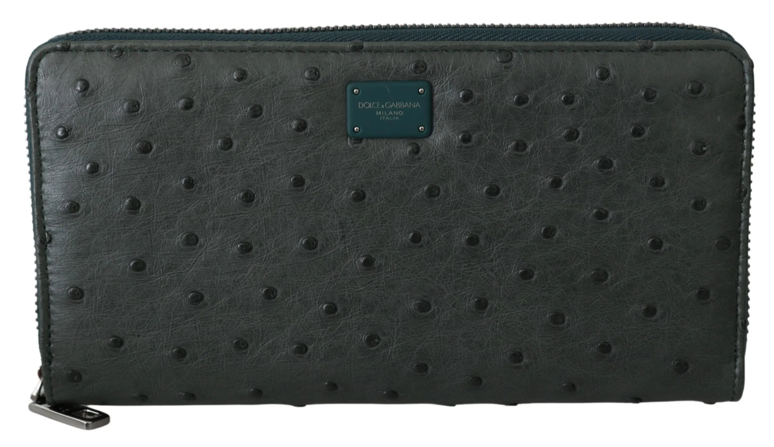 Exquisite Green Ostrich Leather Continental Wallet sold by Louxly