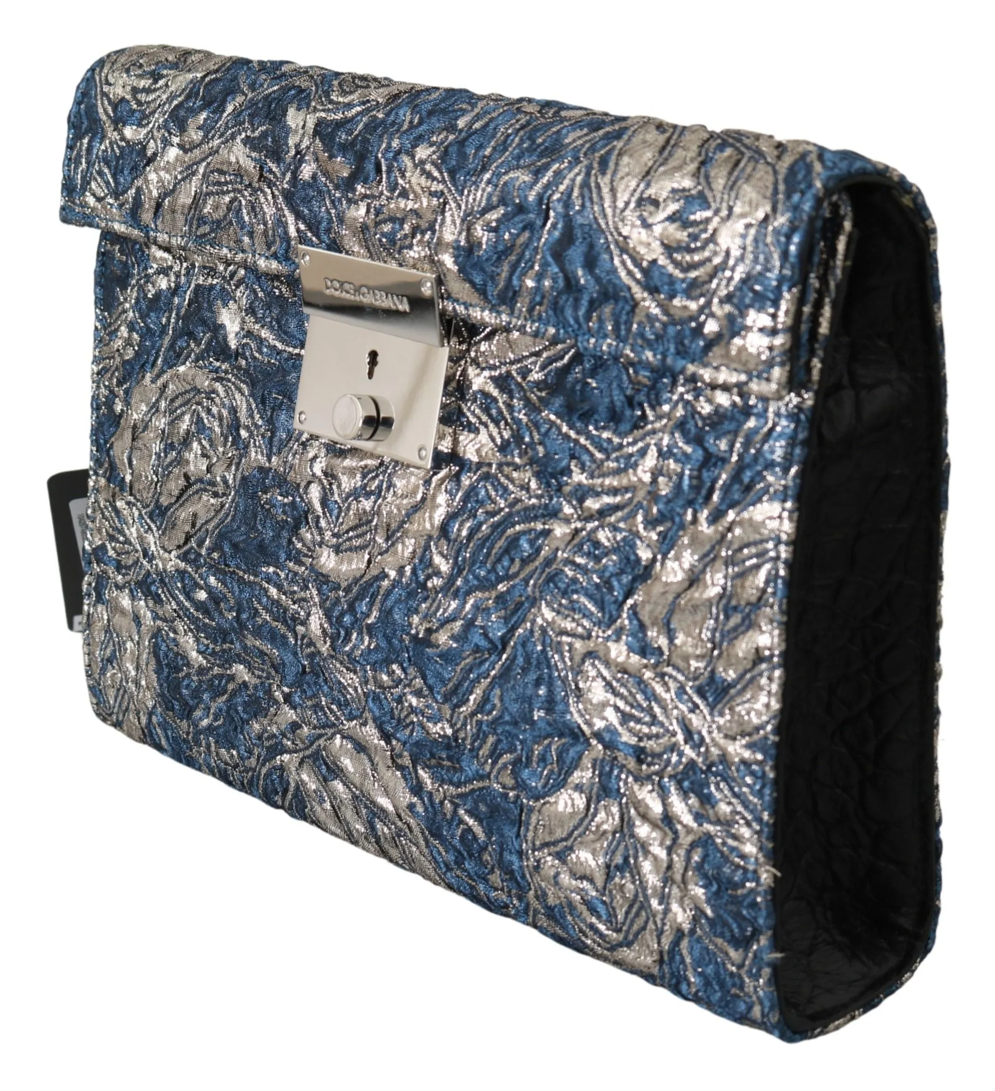 Elegant Blue Croc-Print Briefcase Clutch sold by Louxly product image thumbnail 4
