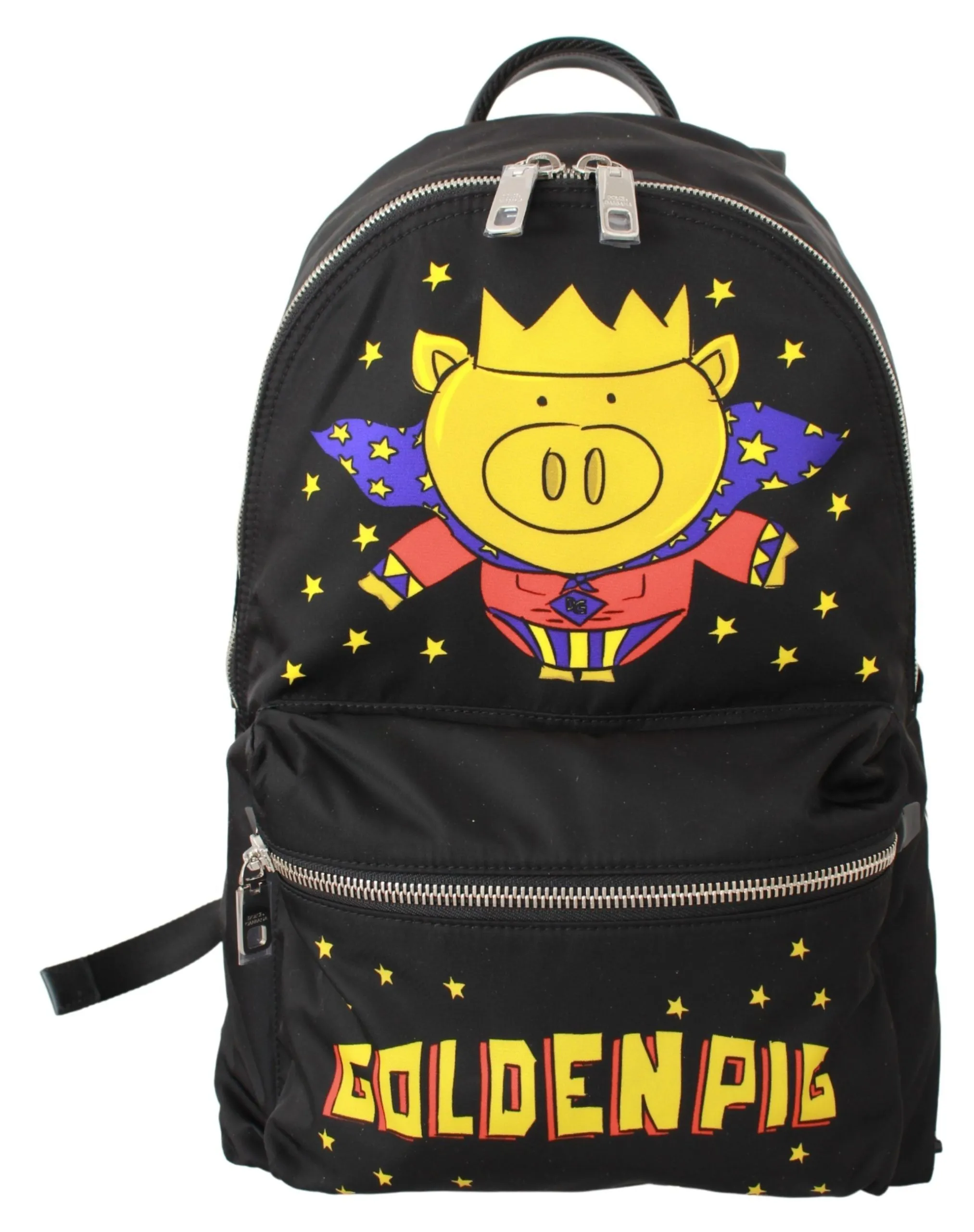 Golden Pig Motif Luxe Backpack sold by Louxly