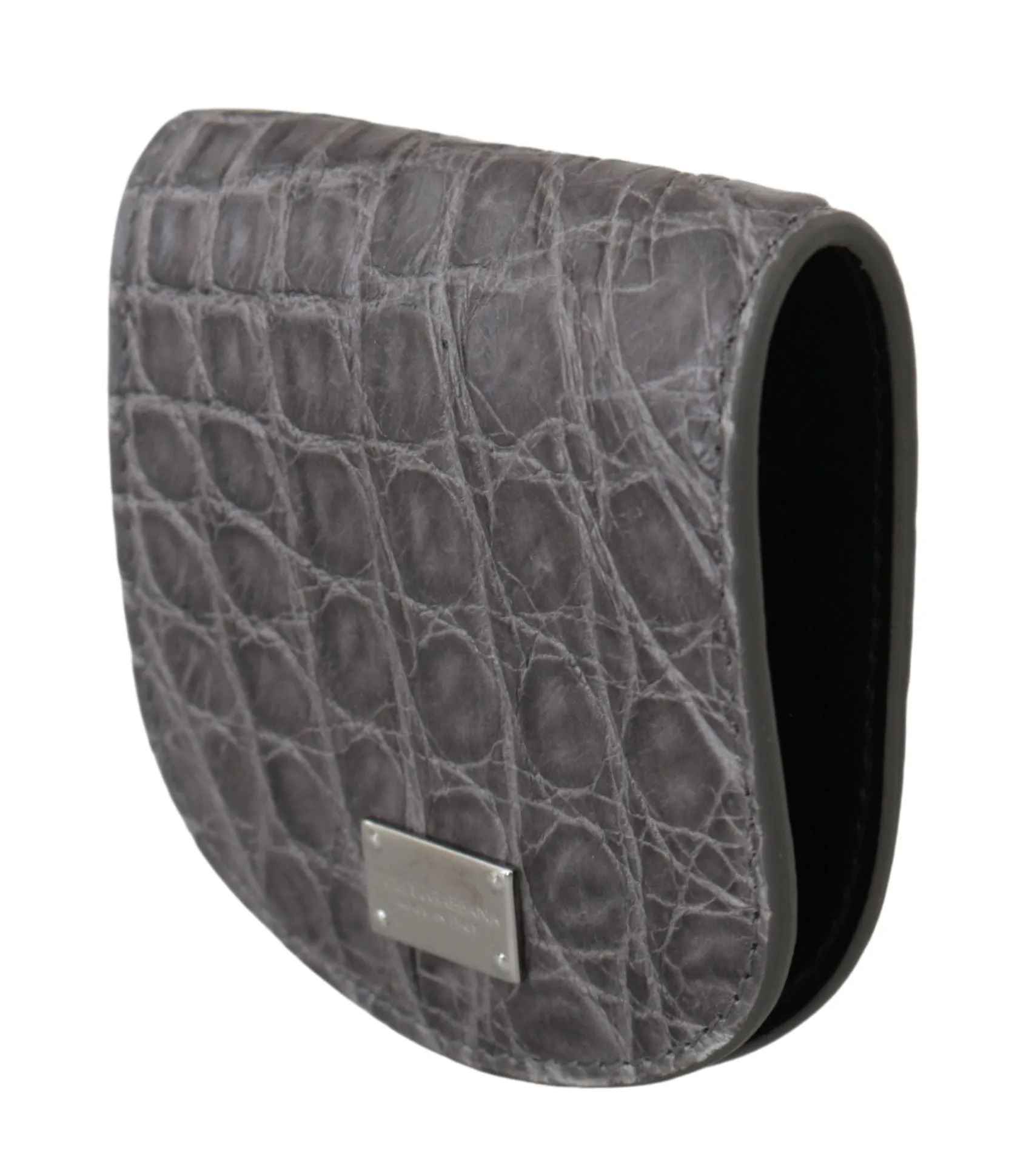 Exotic Gray Leather Condom Case Wallet sold by Louxly product image thumbnail 2
