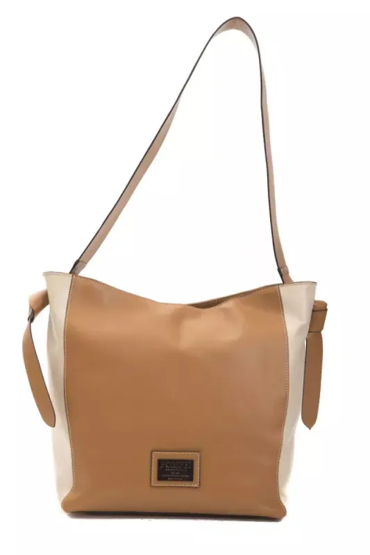 Elegant Leather Shoulder Bag in Rich Brown sold by Louxly