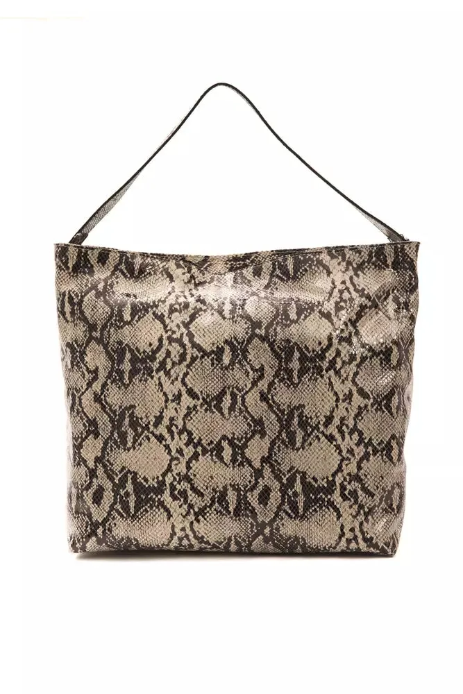 Chic Python Print Leather Shoulder Bag sold by Louxly product image thumbnail 3