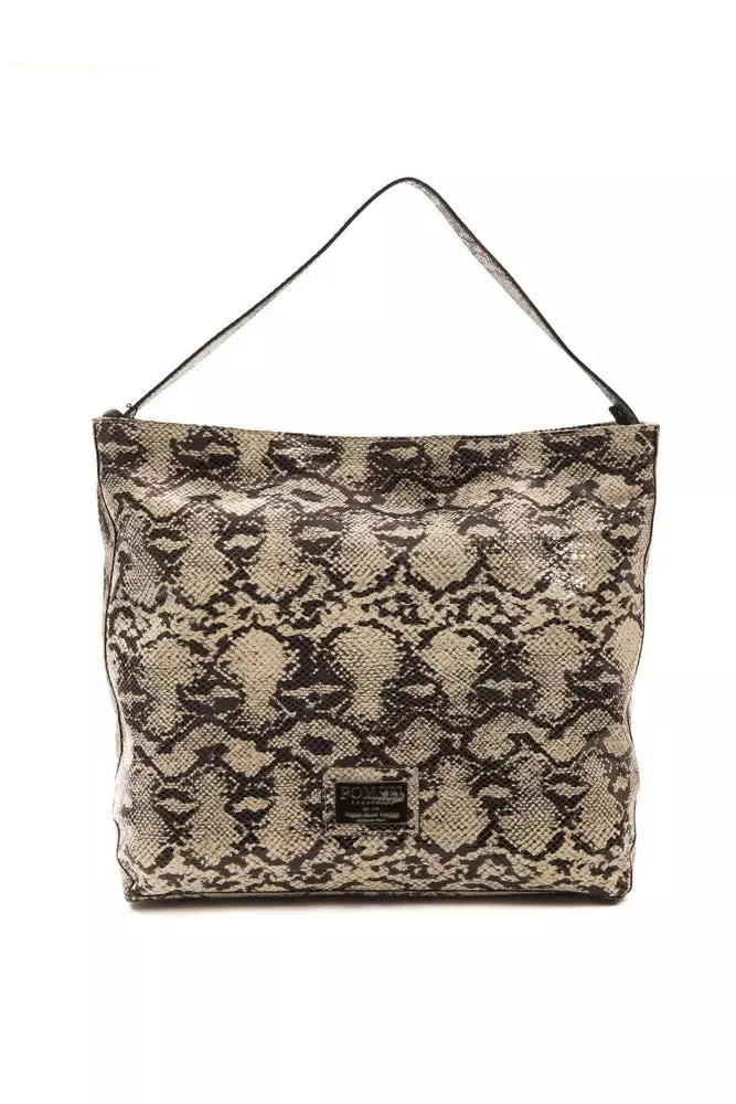 Chic Python Print Leather Shoulder Bag sold by Louxly