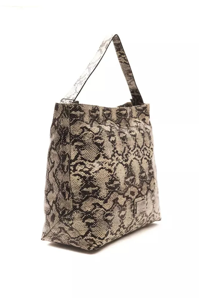 Chic Python Print Leather Shoulder Bag sold by Louxly product image thumbnail 2