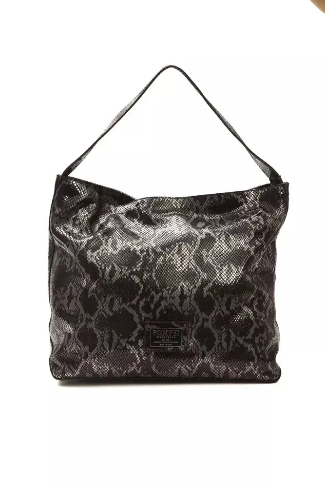 Chic Python Print Leather Shoulder Bag sold by Louxly