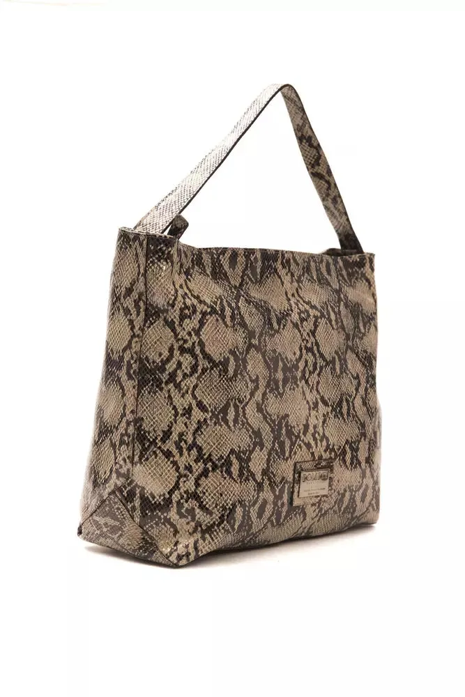 Elegant Python Print Leather Shoulder Bag sold by Louxly product image thumbnail 2