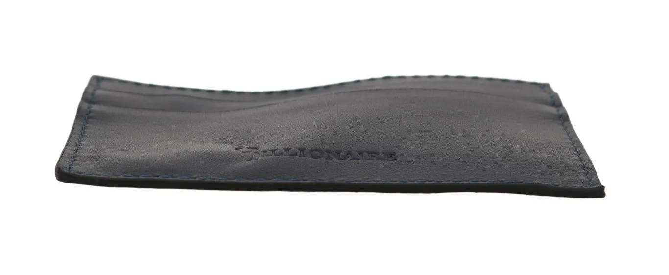 Opulent Blue Leather Men's Wallet sold by Louxly product image thumbnail 5