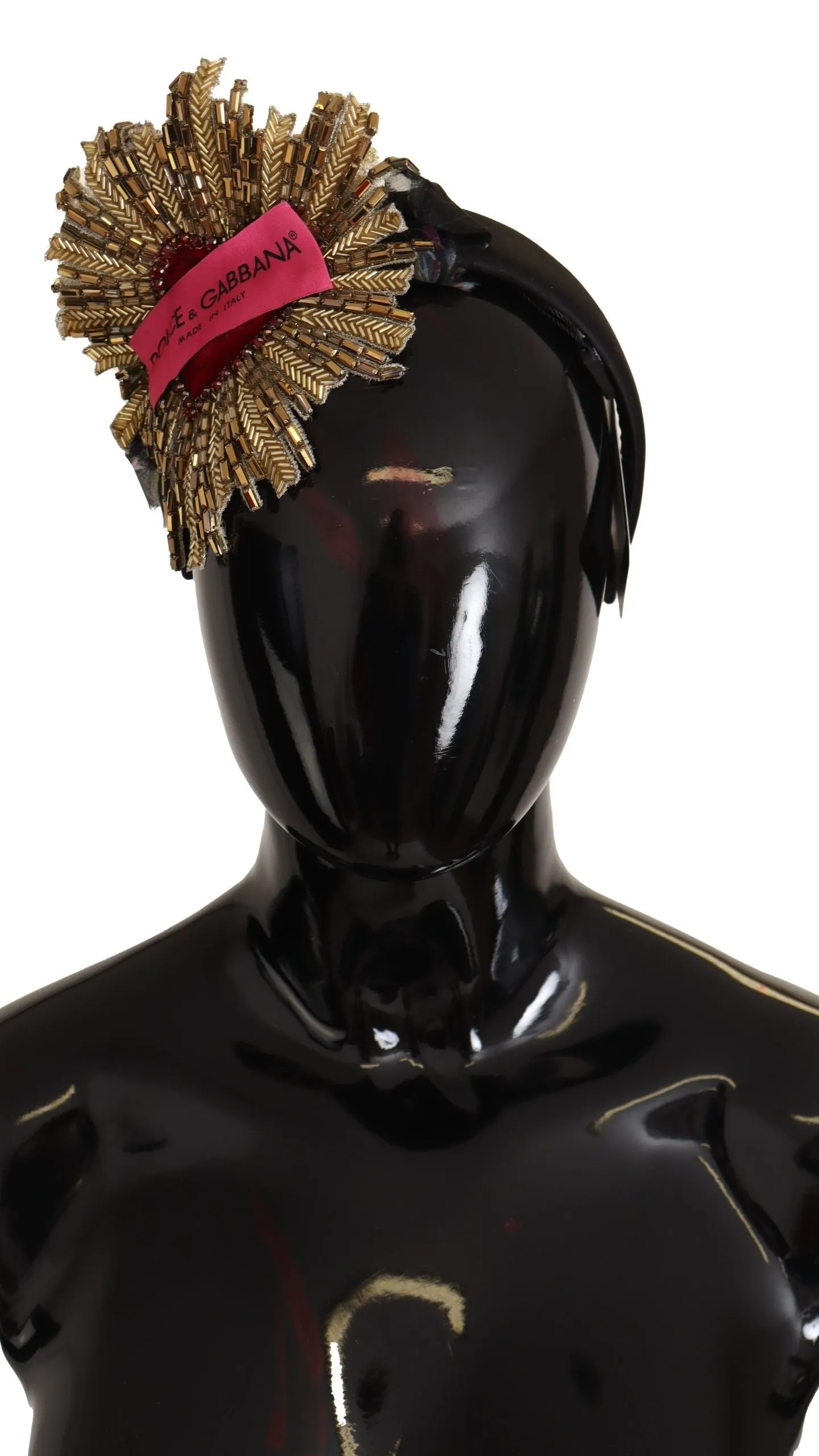 Regal Gold Silk Diadem Headband sold by Louxly