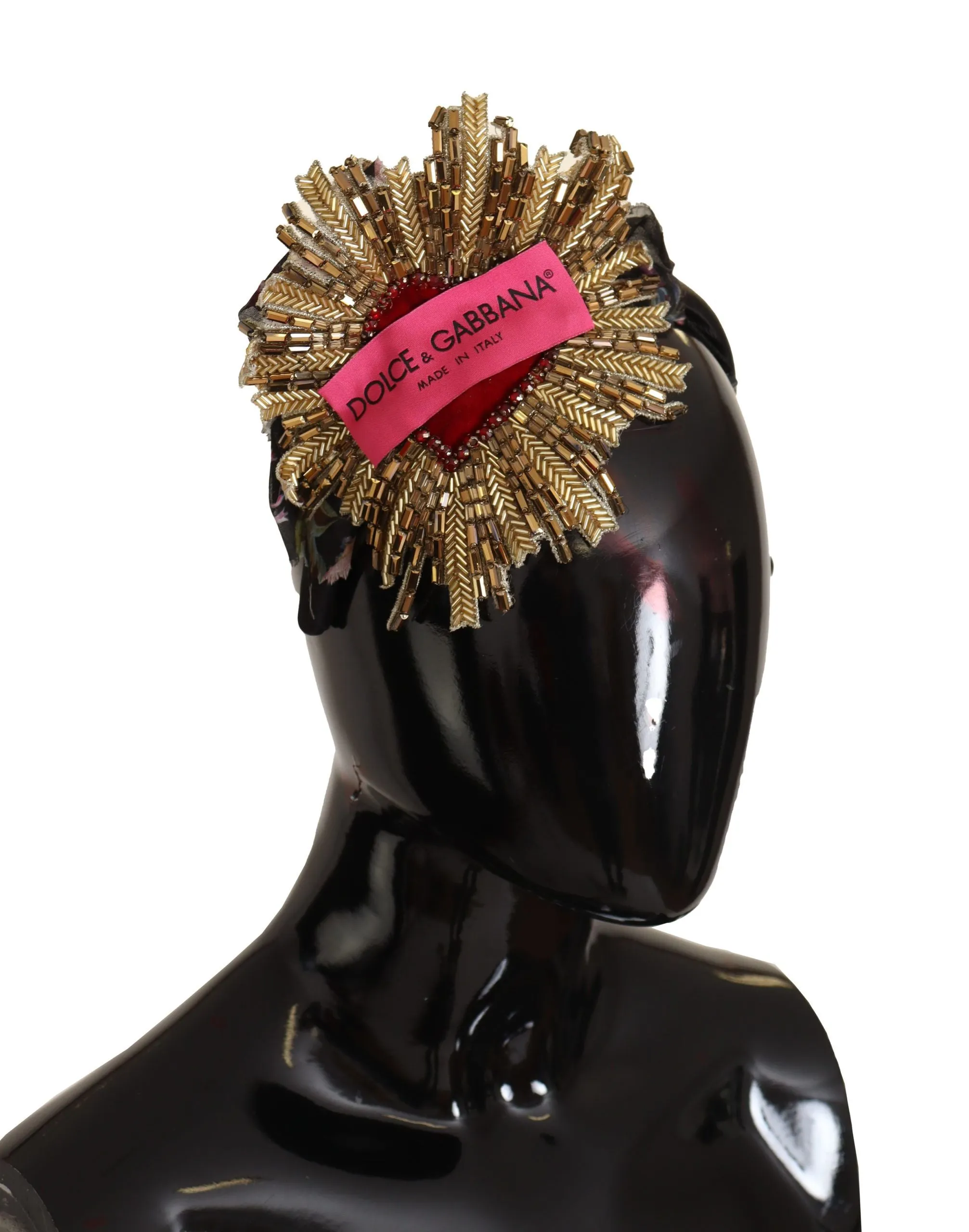 Regal Gold Silk Diadem Headband sold by Louxly product image thumbnail 2