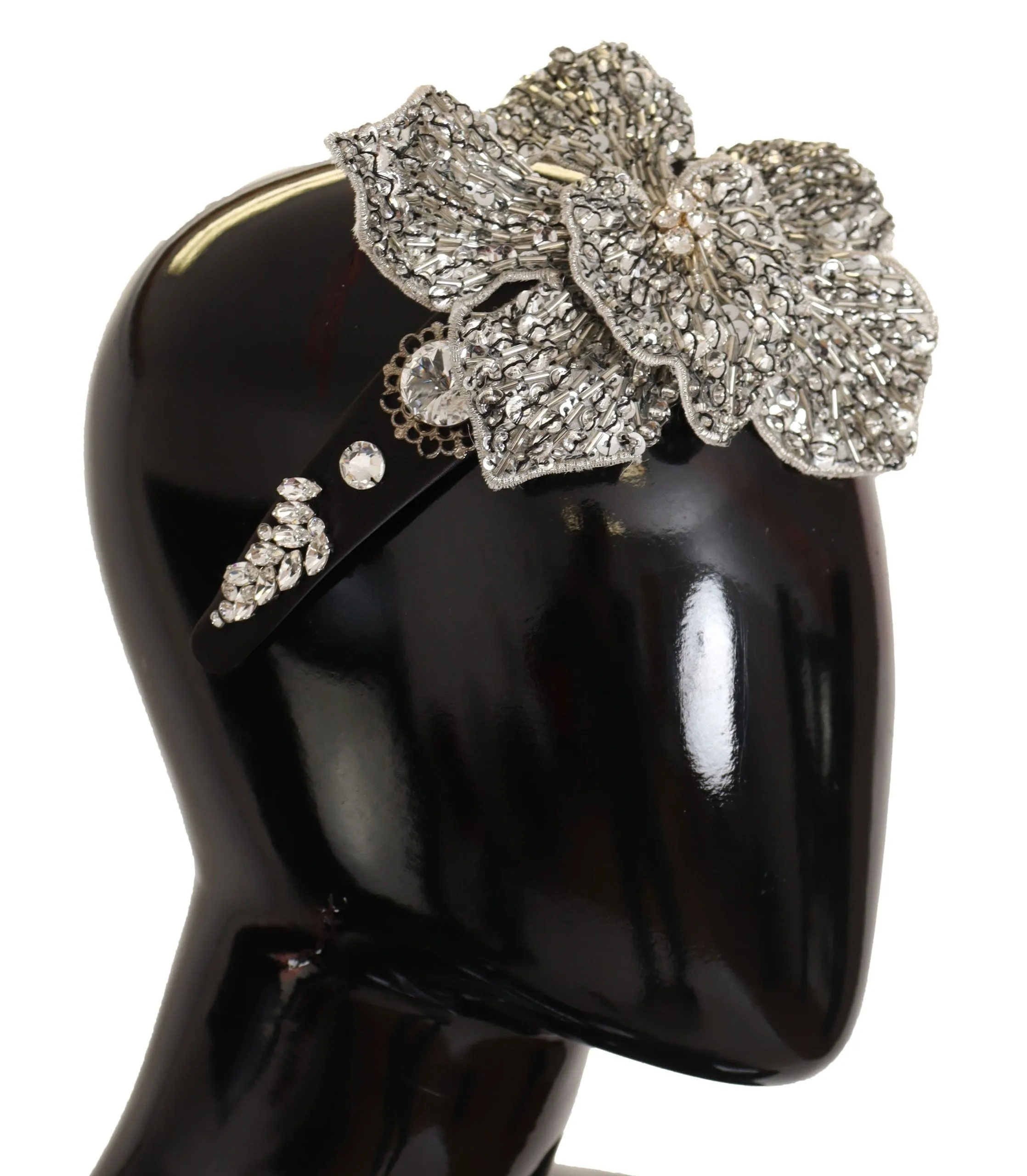 Elegant Crystal Diadem Headband - Chic Black sold by Louxly product image thumbnail 2