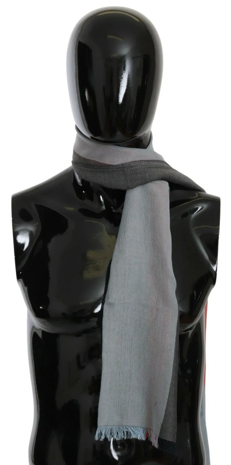 Elegant Gray Italian Cotton Scarf sold by Louxly