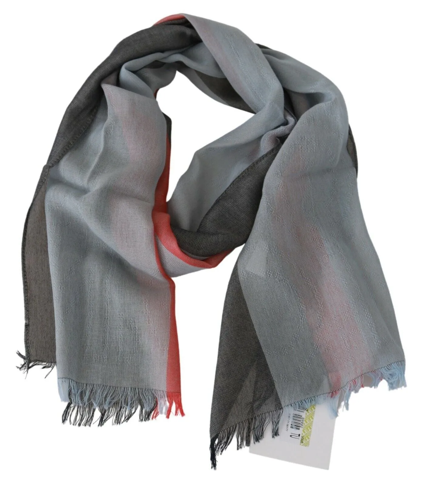 Elegant Gray Italian Cotton Scarf sold by Louxly product image thumbnail 2