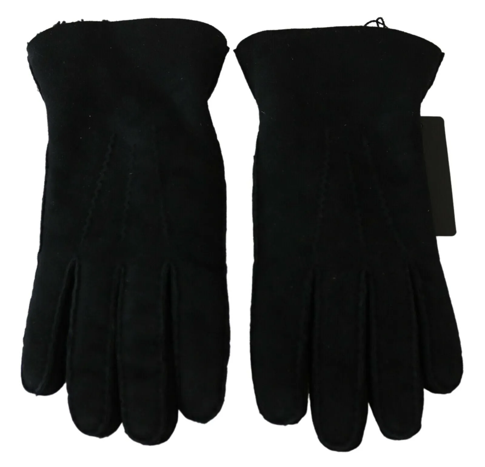 Elegant Black Leather Biker Gloves sold by Louxly product image thumbnail 2
