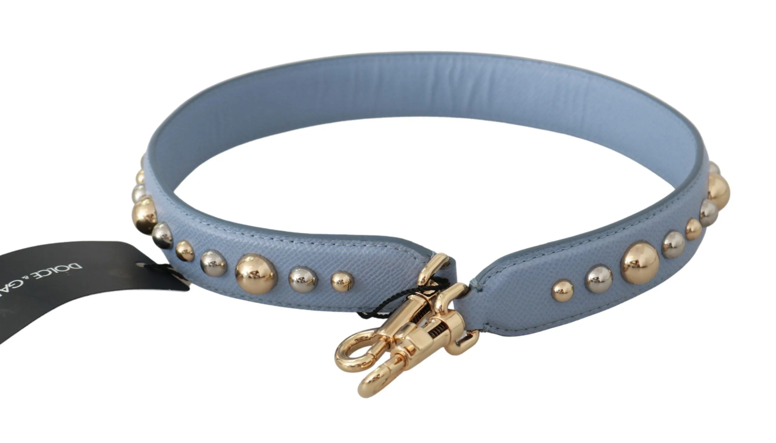 Elegant Blue Leather Shoulder Strap sold by Louxly product image thumbnail 4