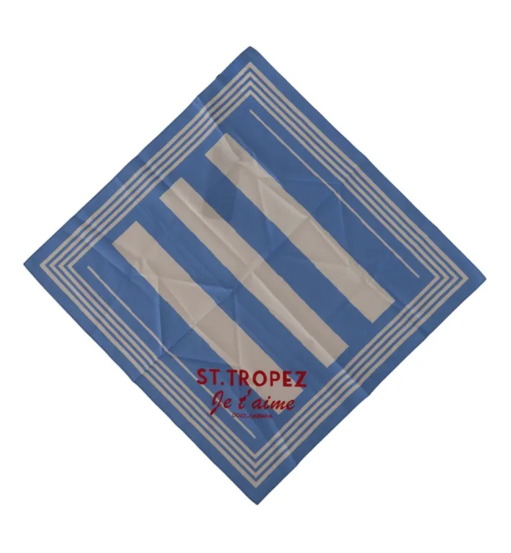 Elegant Striped Cotton Handkerchief sold by Louxly