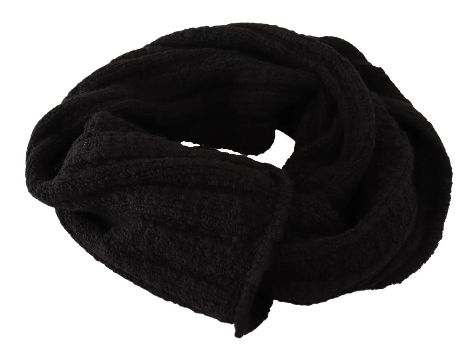 Elegance Unleashed Black Wool Scarf sold by Louxly product image thumbnail 4