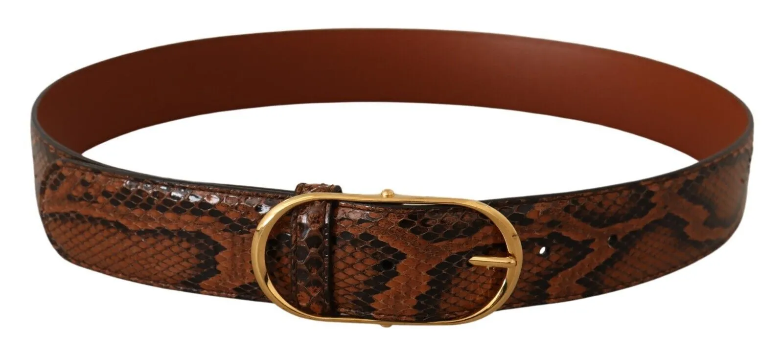 Elegant Leather Belt with Gold Buckle sold by Louxly