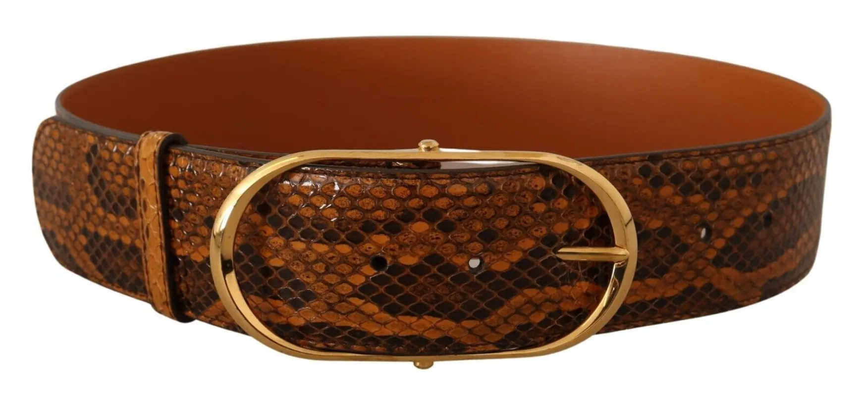 Elegant Python Skin Leather Belt sold by Louxly