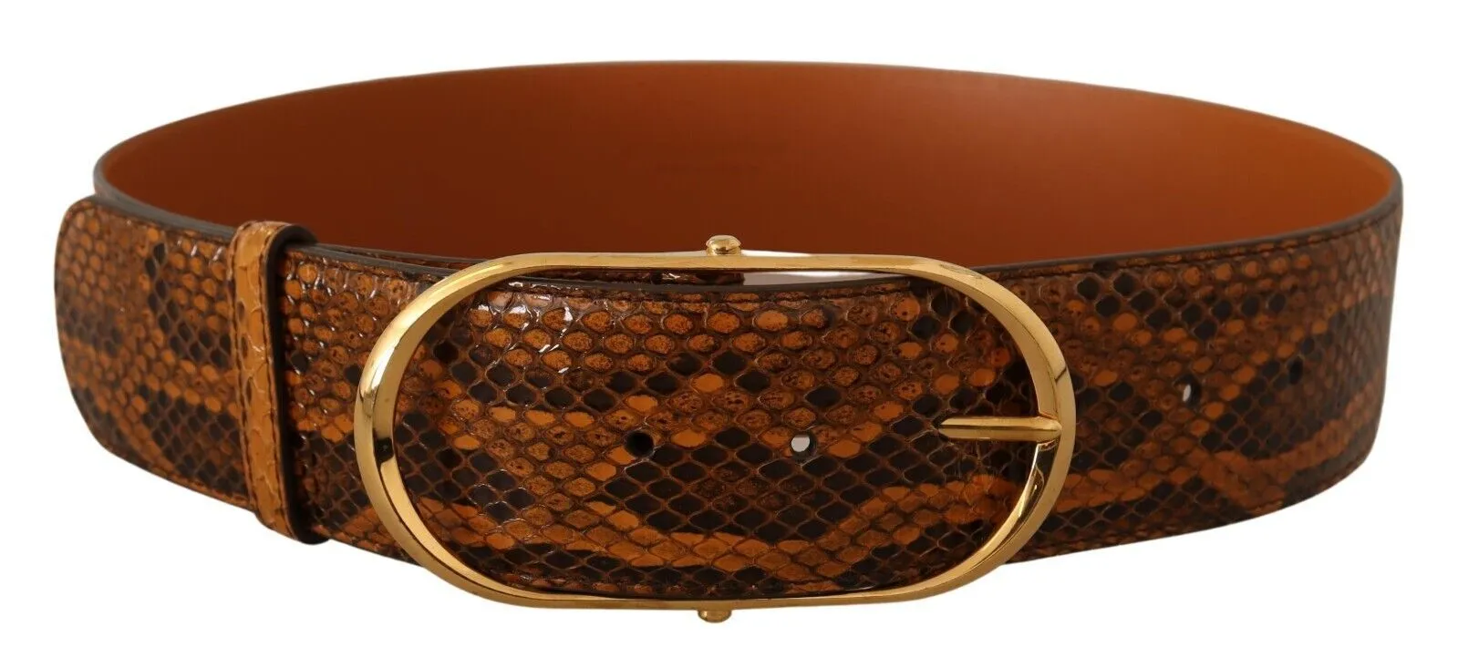 Elegant Python Skin Leather Belt sold by Louxly