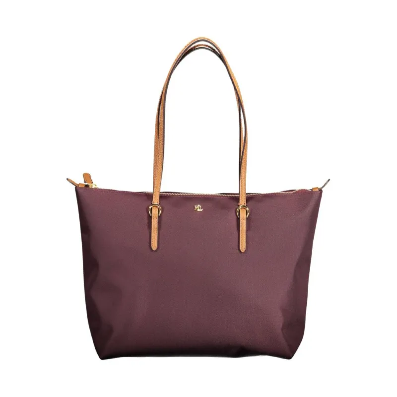 Purple Nylon Handbag sold by Louxly