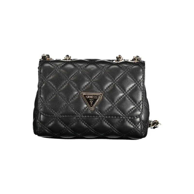 Black Polyethylene Handbag sold by Louxly