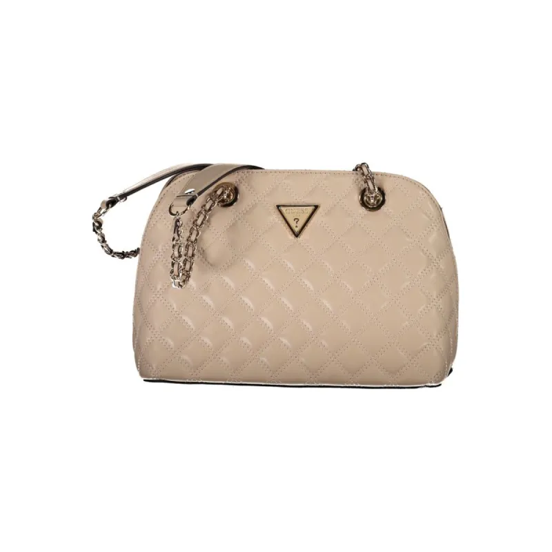 Beige Polyethylene Handbag sold by Louxly