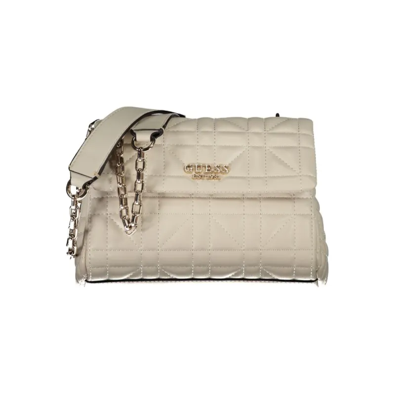 Beige Polyethylene Handbag sold by Louxly