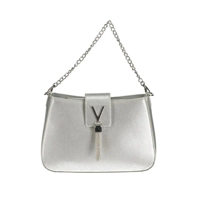 Silver Polyethylene Handbag sold by Louxly