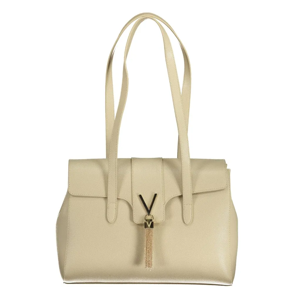 Beige Polyethylene Handbag sold by Louxly