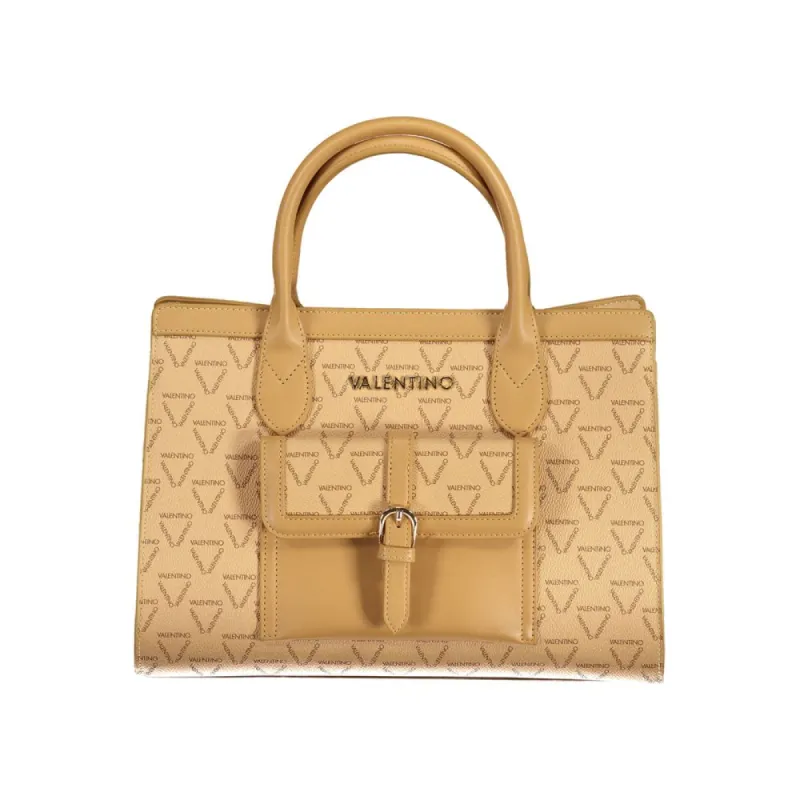 Beige Polyethylene Handbag sold by Louxly
