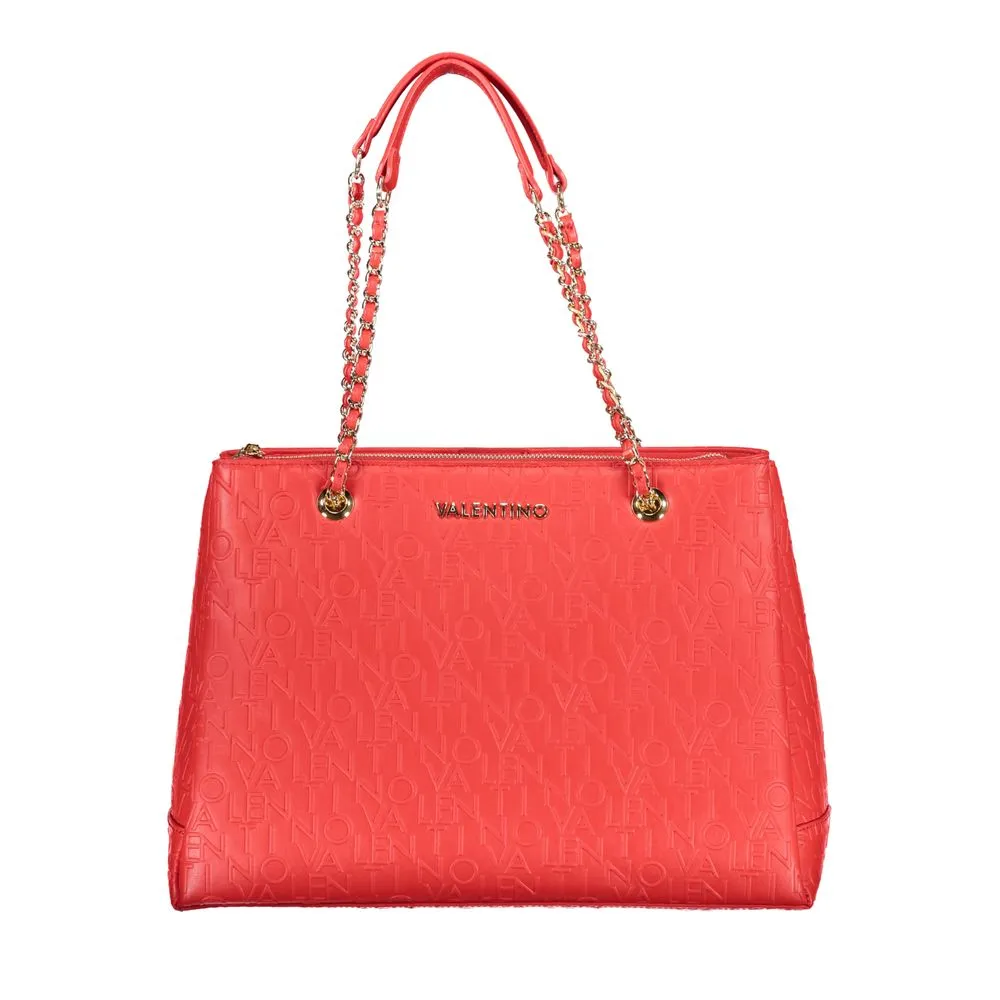 Red Polyethylene Handbag sold by Louxly