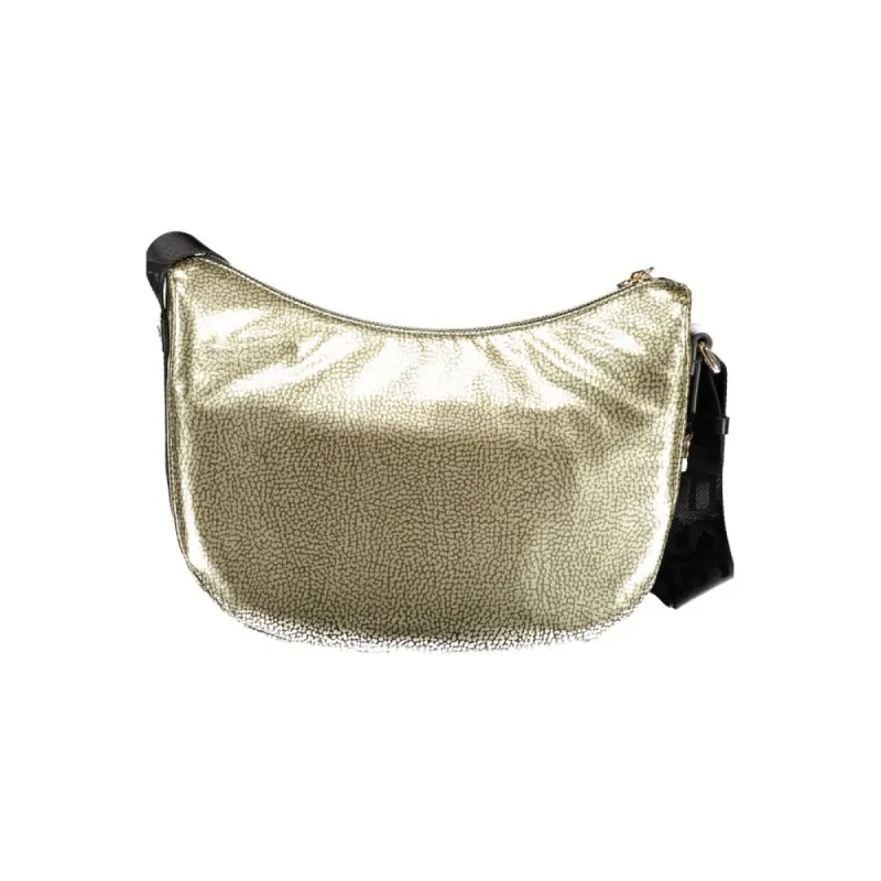 Gold Polyester Handbag sold by Louxly