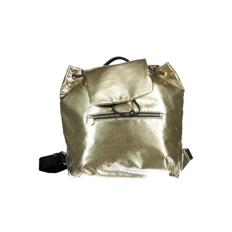Gold Polyester Backpack sold by Louxly