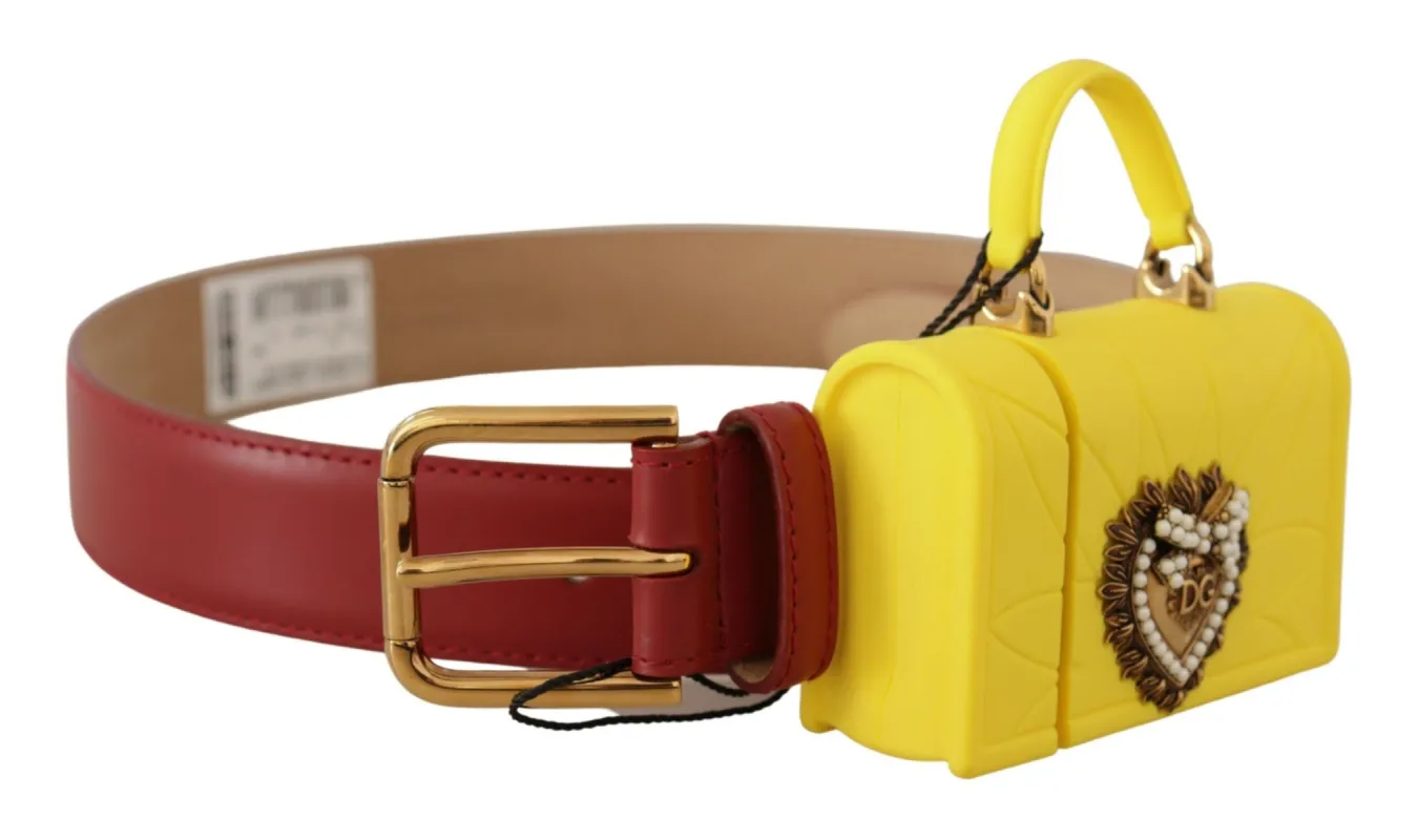 Elegant Red Leather Engraved Buckle Belt sold by Louxly