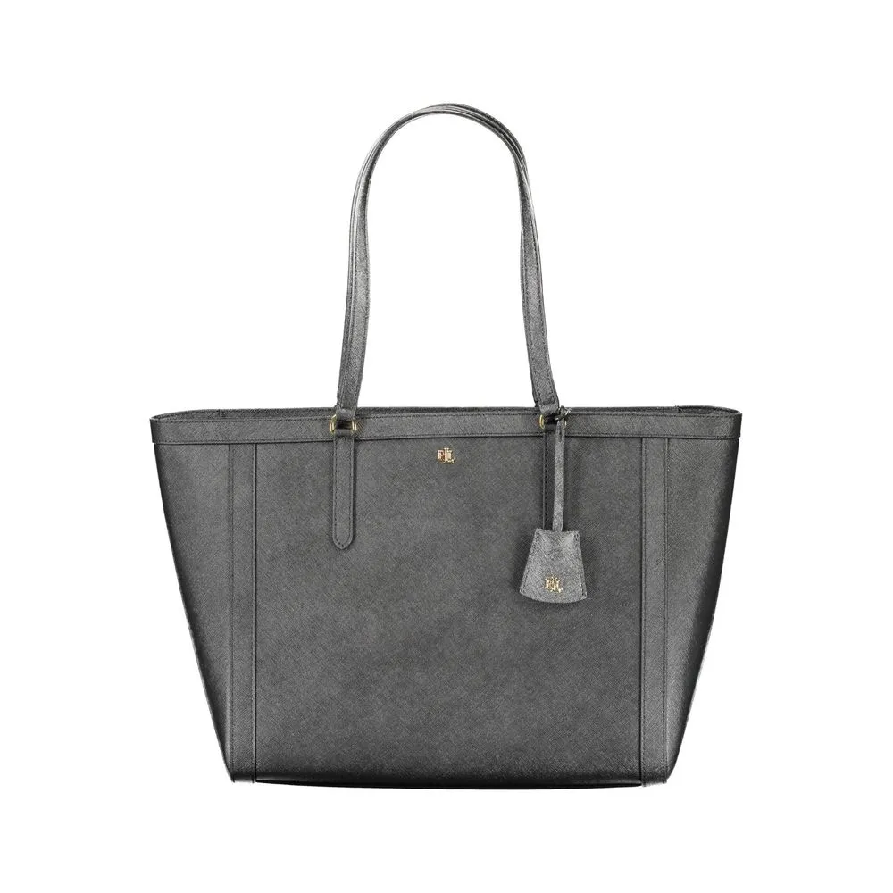 Black Leather Handbag sold by Louxly